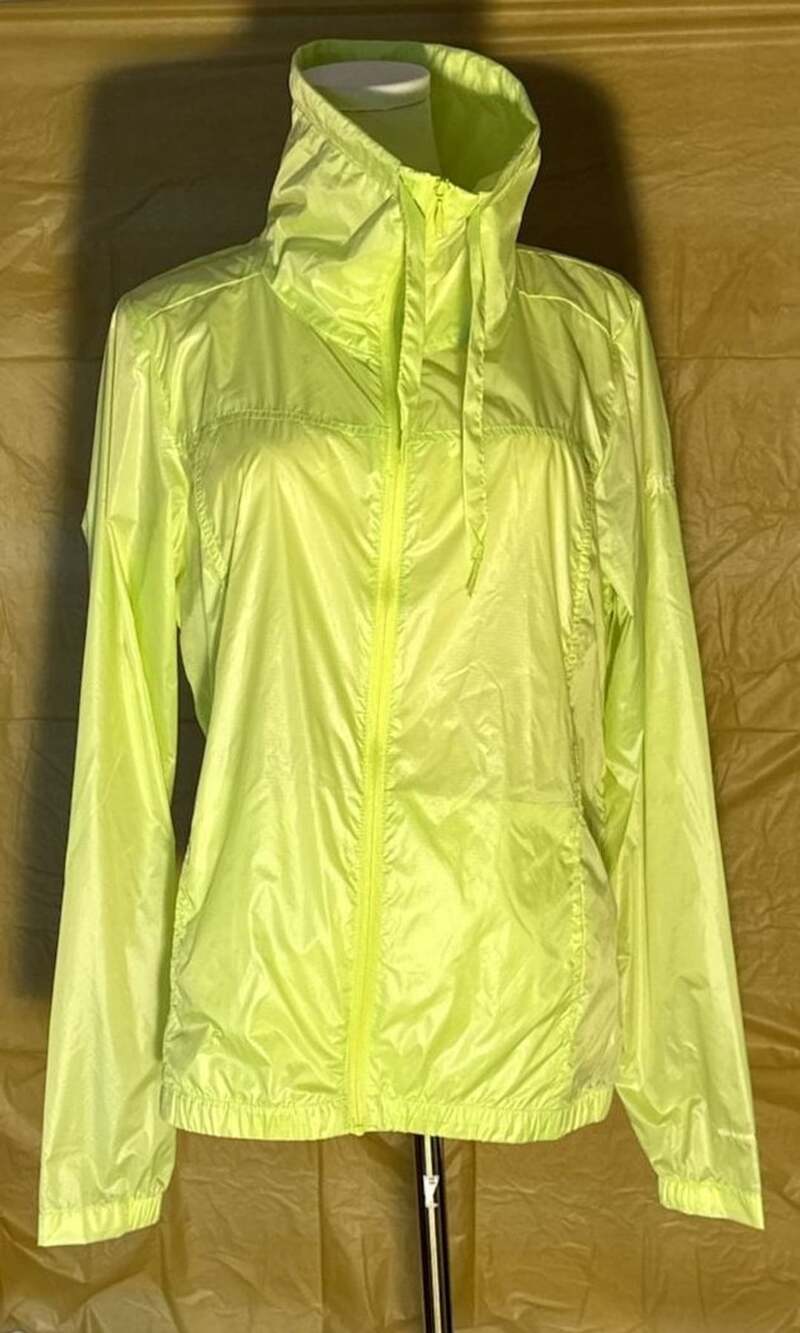 Columbia Sportswear Windbreaker Jacket Size M Neon Yellow